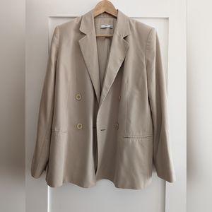 Mango Beige Cream Neutral Blazer US 6